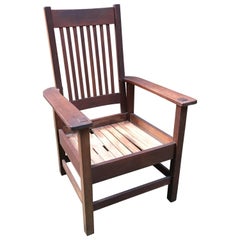 Stickley Brothers Quaint Furniture Arts & Crafts Spindle Back Armchair