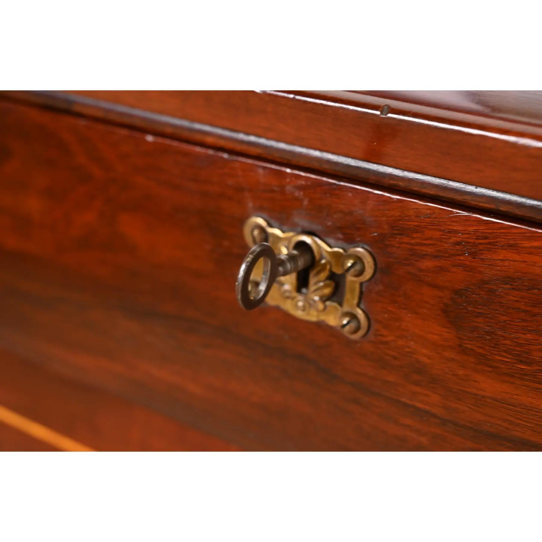 Stickley Brothers Style Antique Mission Arts & Crafts Mahogany Secretary Desk For Sale 3