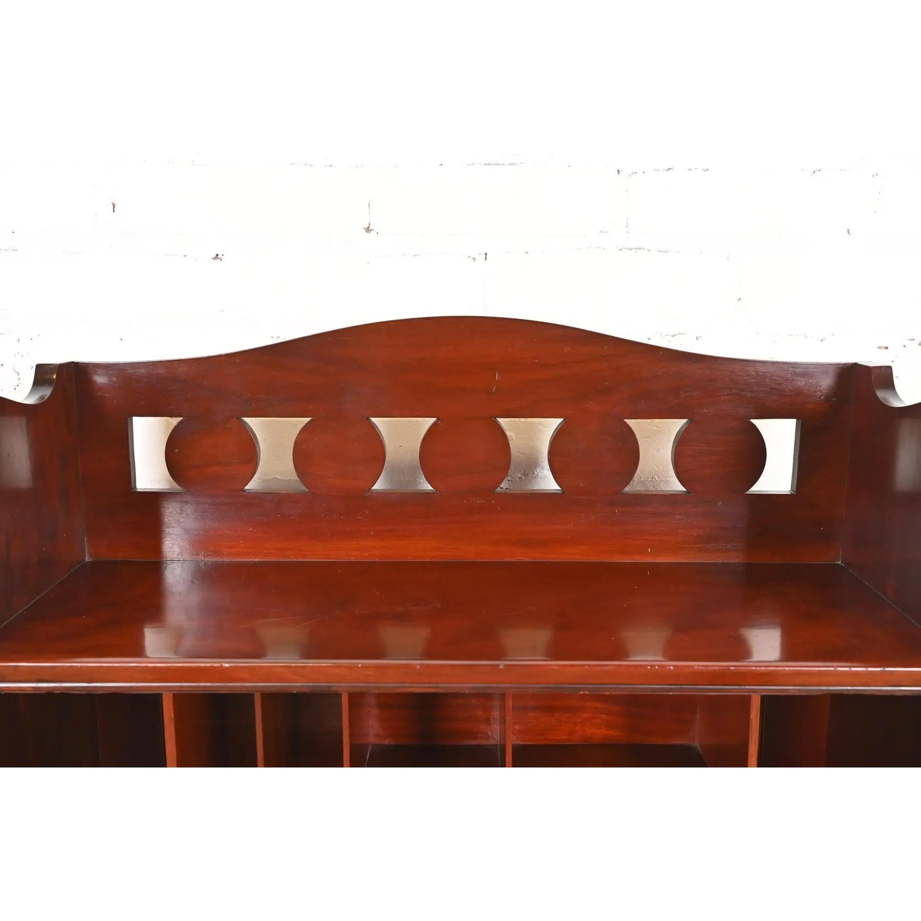 Stickley Brothers Style Antique Mission Arts & Crafts Mahogany Secretary Desk For Sale 5