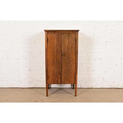 Stickley Brothers Style Antique Mission Arts & Crafts Music Cabinet, Circa 1900