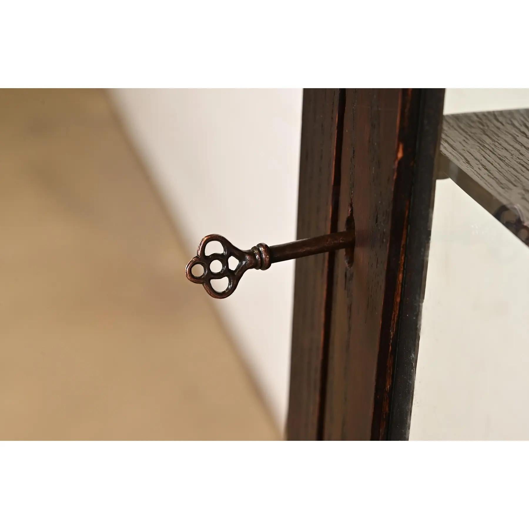 Mobile libreria in stile Stickley Brothers, antico Mission Arts & Crafts in quercia in vendita 2