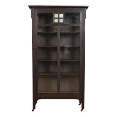 Stickley Brothers Style Antique Mission Oak Arts & Crafts Bookcase Cabinet
