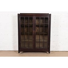 Stickley Brothers Style Antique Mission Oak Arts & Crafts Bookcase, Circa 1900