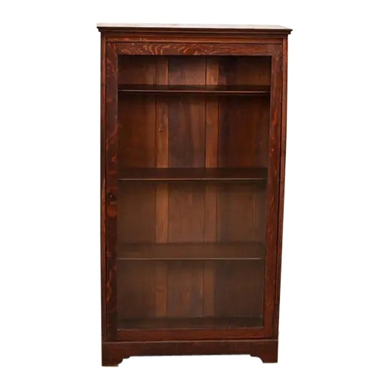 Stickley Brothers Style Antique Mission Oak Arts 
Crafts Bookcase, Circa 1900