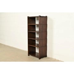 Stickley Brothers Style Antique Mission Oak Arts & Crafts Bookcase, Circa 1910