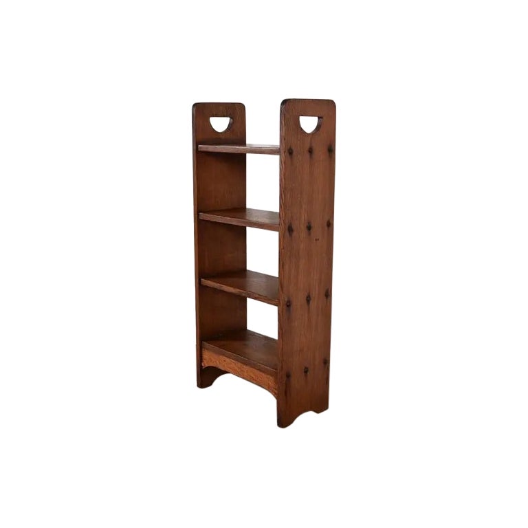 Stickley Brothers Stil Antike Mission Arts & Crafts Eiche Bücherregal, CIRCA 1910