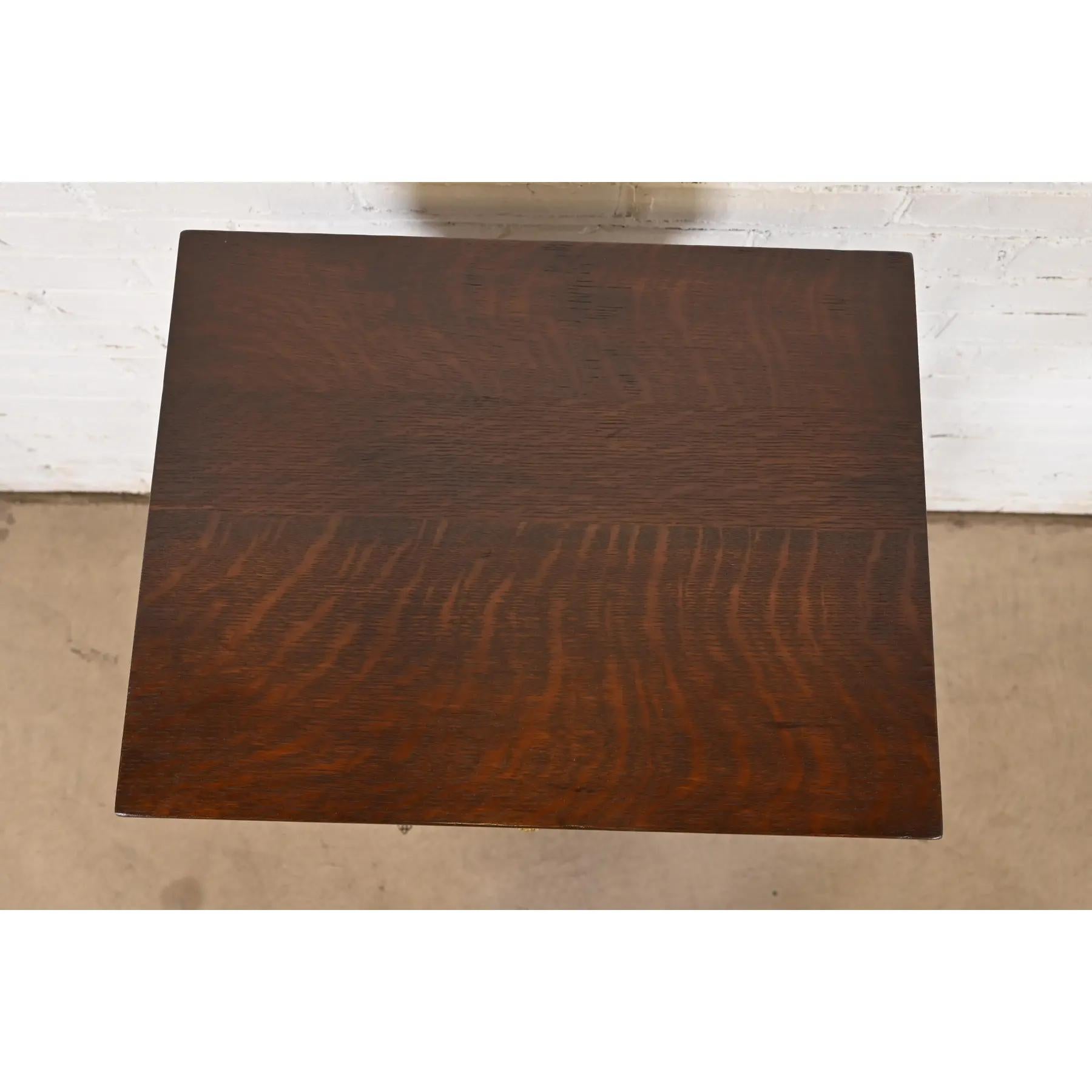 Cellaretto antico in stile Stickley Brothers, Mission Arts & Crafts, circa 1910 in vendita 4