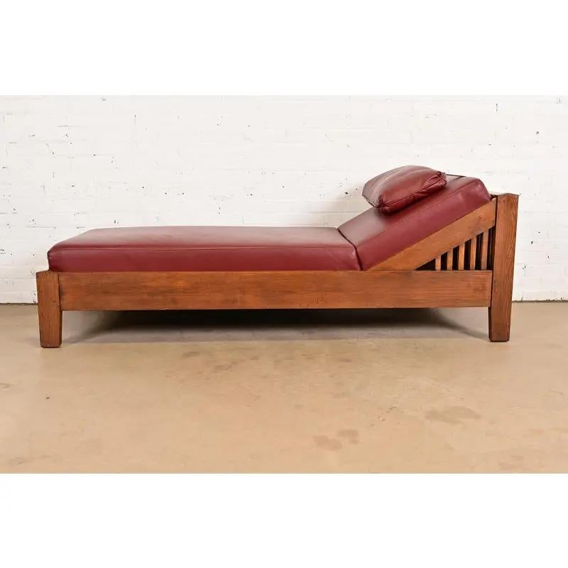 Stickley Brothers Stil antike Mission Arts & Crafts Daybed, CIRCA 1910 im Angebot 5