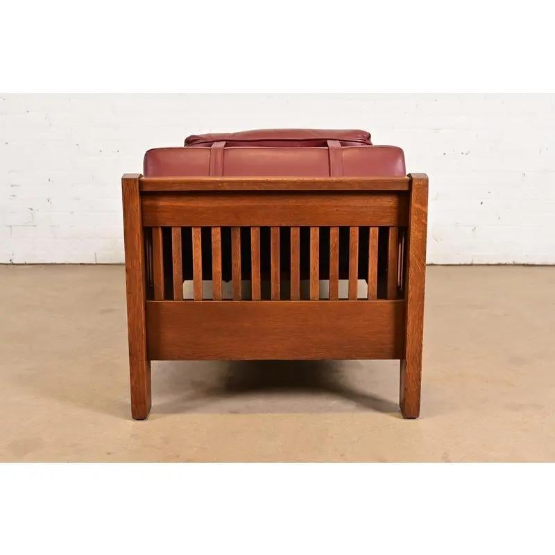 Stickley Brothers Stil antike Mission Arts & Crafts Daybed, CIRCA 1910 im Angebot 6