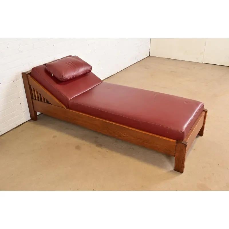 Stickley Brothers Stil antike Mission Arts & Crafts Daybed, CIRCA 1910 (amerikanisch) im Angebot