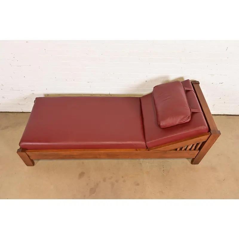 Stickley Brothers Stil antike Mission Arts & Crafts Daybed, CIRCA 1910 im Zustand „Gut“ im Angebot in South Bend, IN
