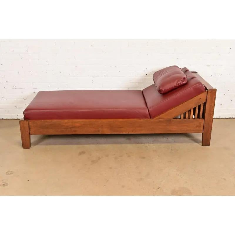 Stickley Brothers Stil antike Mission Arts & Crafts Daybed, CIRCA 1910 (20. Jahrhundert) im Angebot