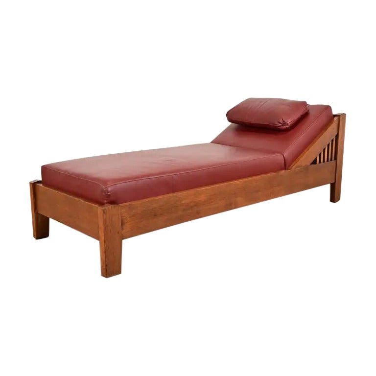 Stickley Brothers Stil antike Mission Arts 
Crafts Daybed, CIRCA 1910 im Angebot