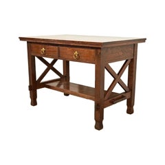 Stickley Brothers Style Antique Mission Oak Arts & Crafts Desk, Circa 1910