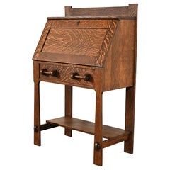 Stickley Brothers Style Antique Mission Oak Arts & Crafts Drop Front Desk