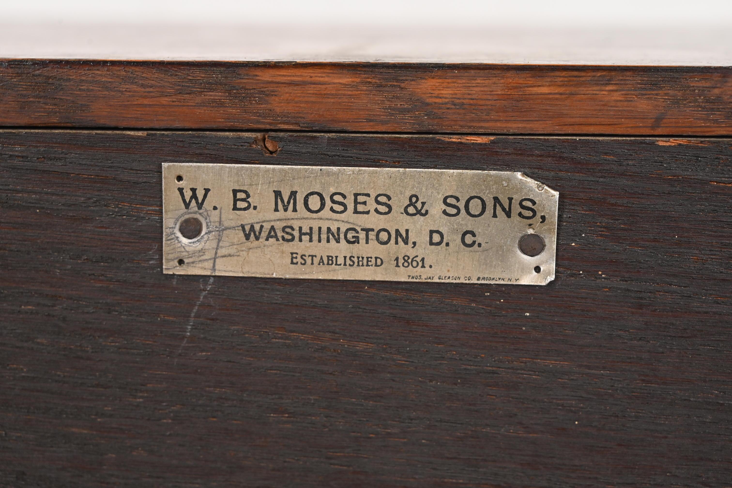Stickley Brothers Stil Antike Mission Arts & Crafts Eiche Sekretär Schreibtisch im Angebot 5