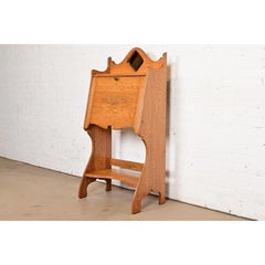 Stickley Brothers Style Antique Mission Oak Arts & Crafts Secretary Desk