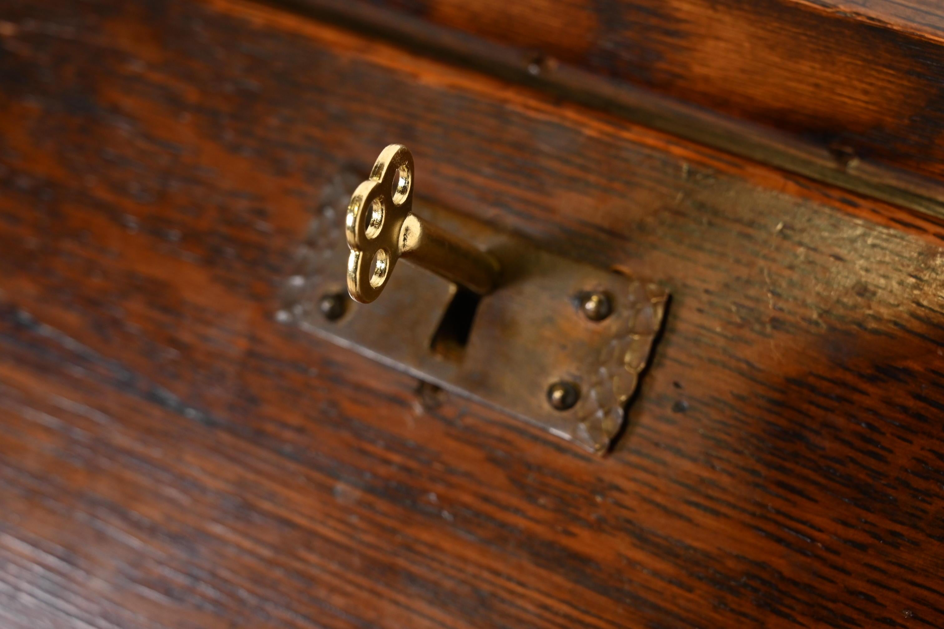 Stickley Brothers Stil Antike Mission Arts & Crafts Eiche Sekretär Schreibtisch im Angebot 1