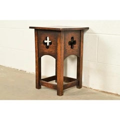 Stickley Brothers Style Antique Mission Oak Arts & Crafts Side Table, Circa 1905