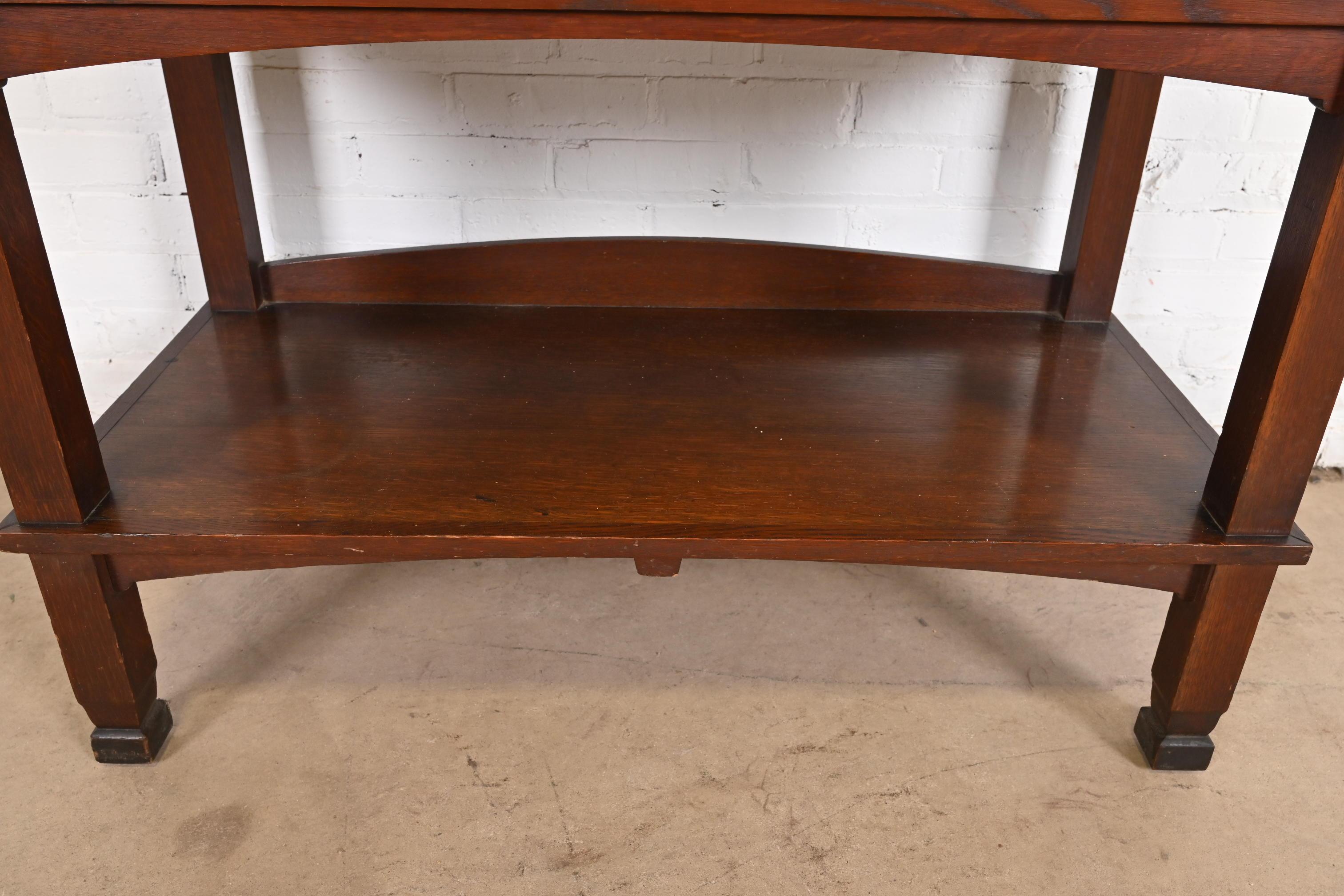 Aparador aparador de roble Mission Arts & Crafts antiguo estilo Stickley Brothers en venta 3