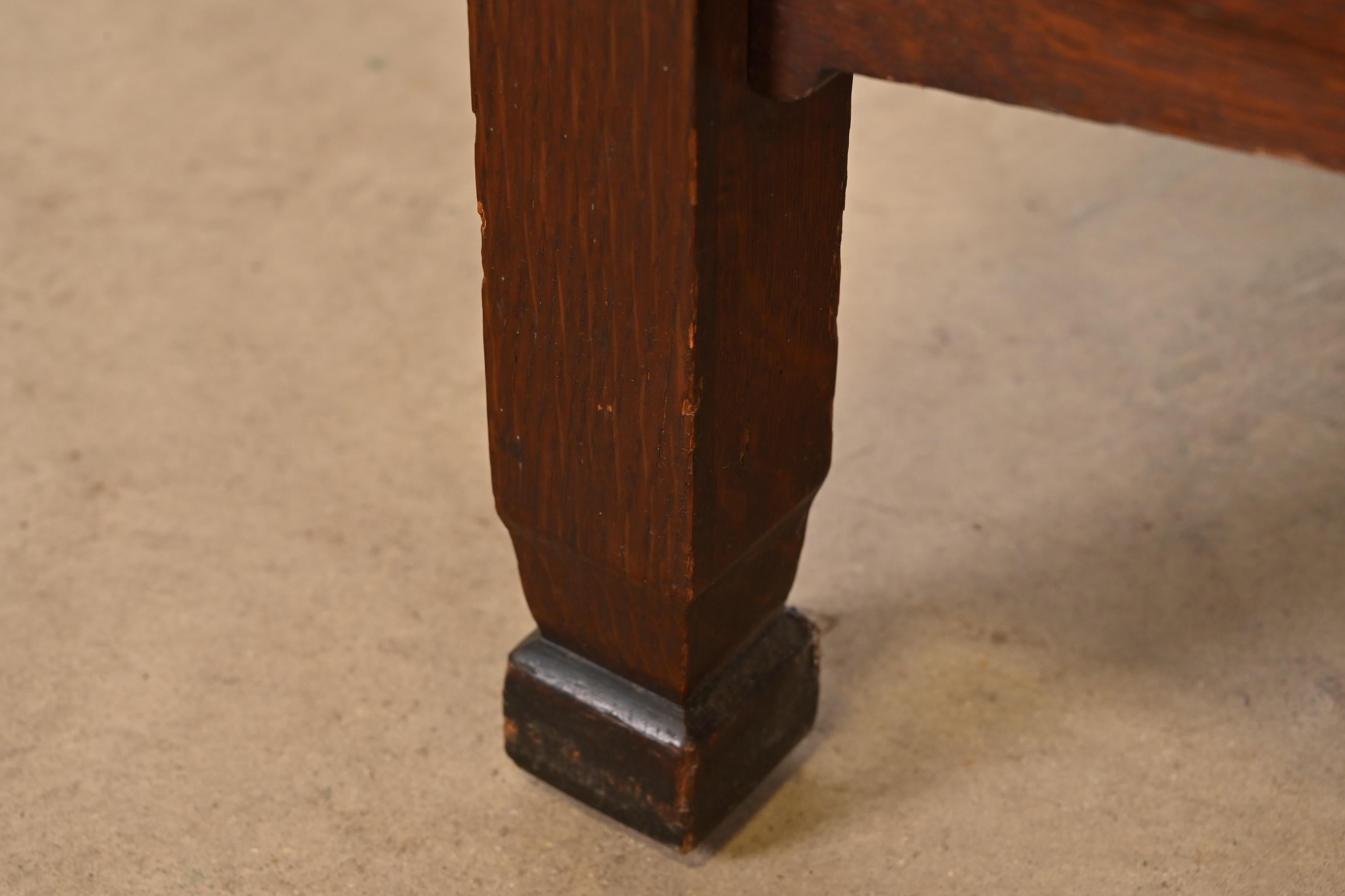 Aparador aparador de roble Mission Arts & Crafts antiguo estilo Stickley Brothers en venta 4
