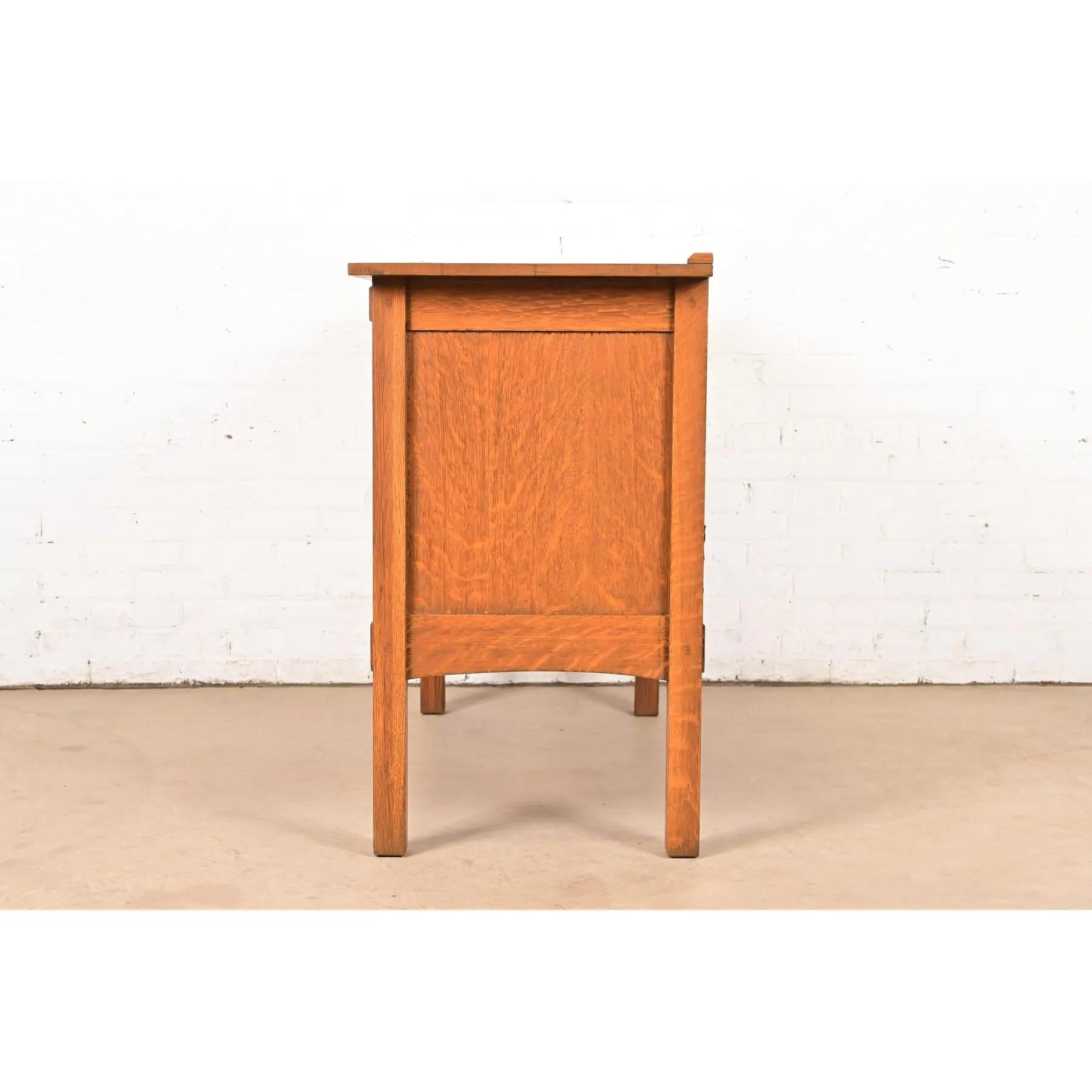 Stickley Brothers Stil Antike Mission Eichenholz Arts & Crafts Sideboard Buffet im Angebot 5