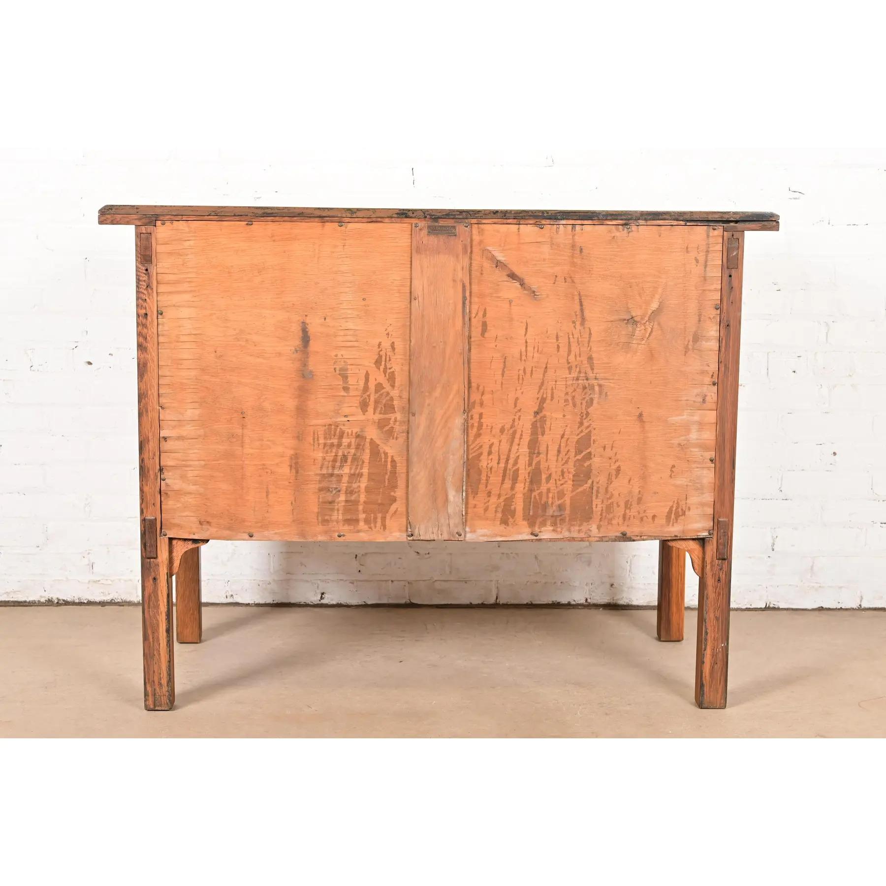 Stickley Brothers Stil Antike Mission Eichenholz Arts & Crafts Sideboard Buffet im Angebot 6