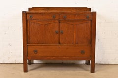 Stickley Brothers Style Antique Mission Oak Arts & Crafts Sideboard Buffet