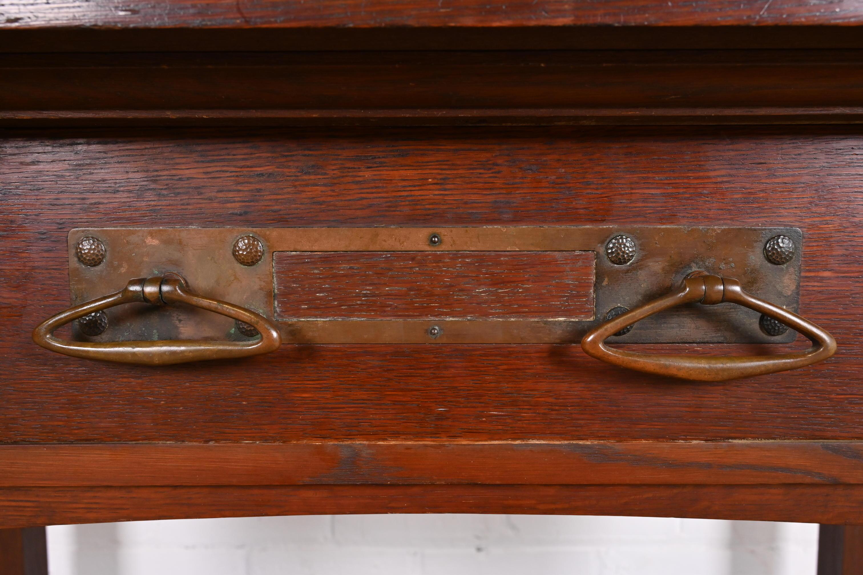 Aparador aparador de roble Mission Arts & Crafts antiguo estilo Stickley Brothers en venta 1