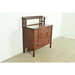 Stickley Brothers Style Antique Mission Oak Arts & Crafts Sideboard, Circa 1910