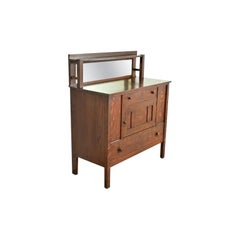 Stickley Brothers Style Antique Mission Oak Arts & Crafts Sideboard, Circa 1910