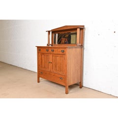 Stickley Brothers Style Antique Mission Oak Arts & Crafts Sideboard