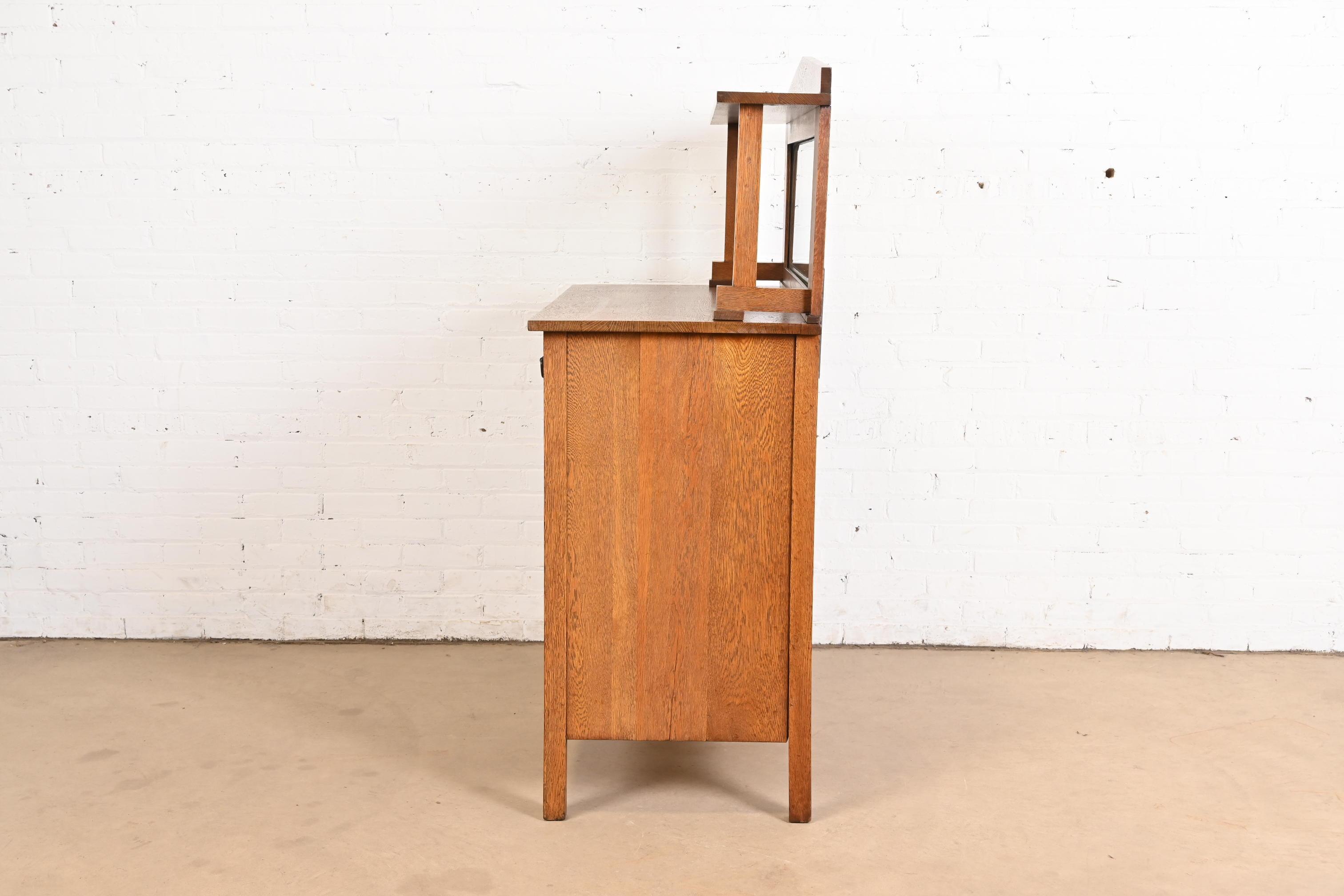 Credenza Stickley Brothers stile Mission Antiques Arts & Crafts in vendita 2