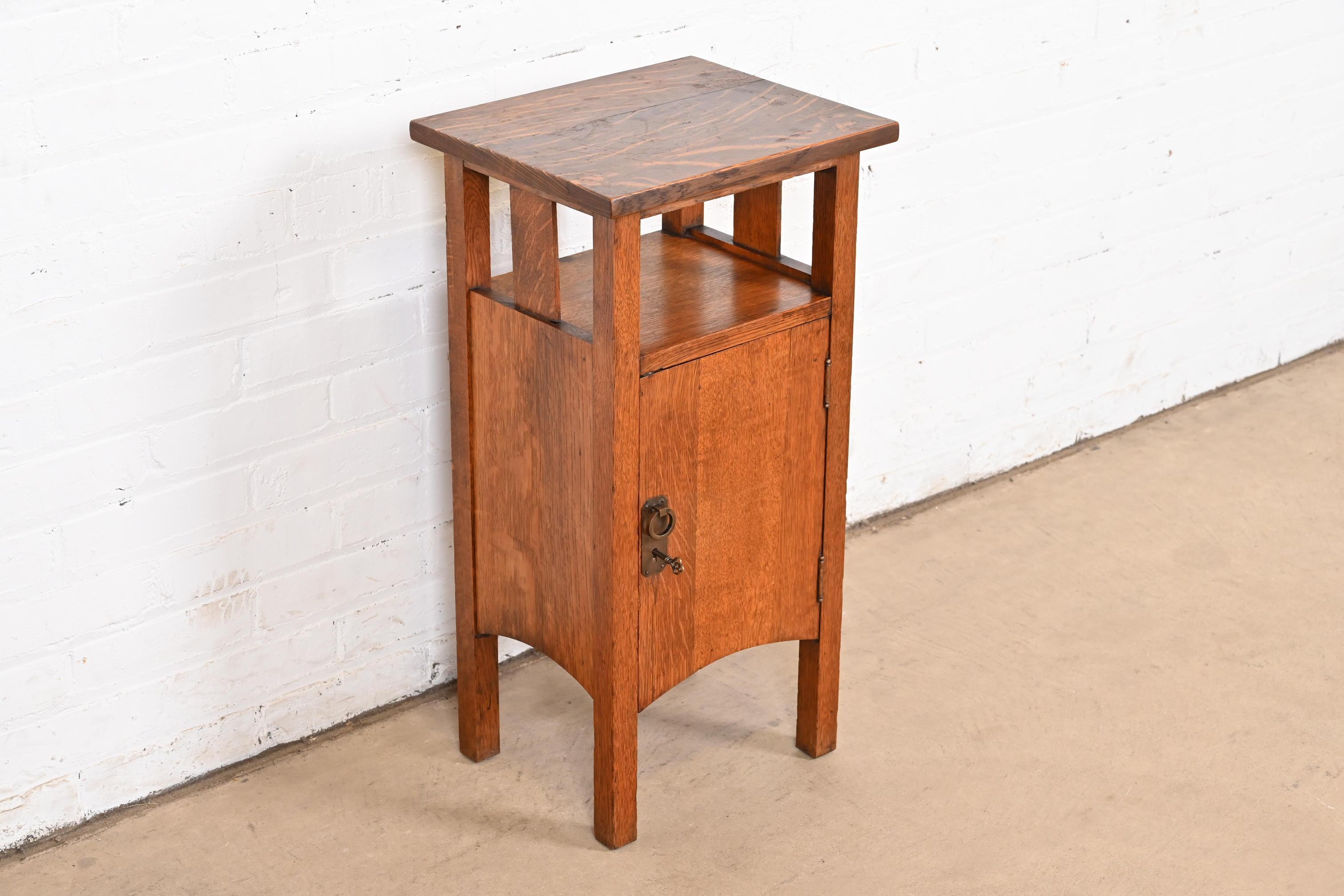Smoking Stand Estilo Stickley Brothers Antiguo Mission Oak Arts & Crafts Artes y manualidades