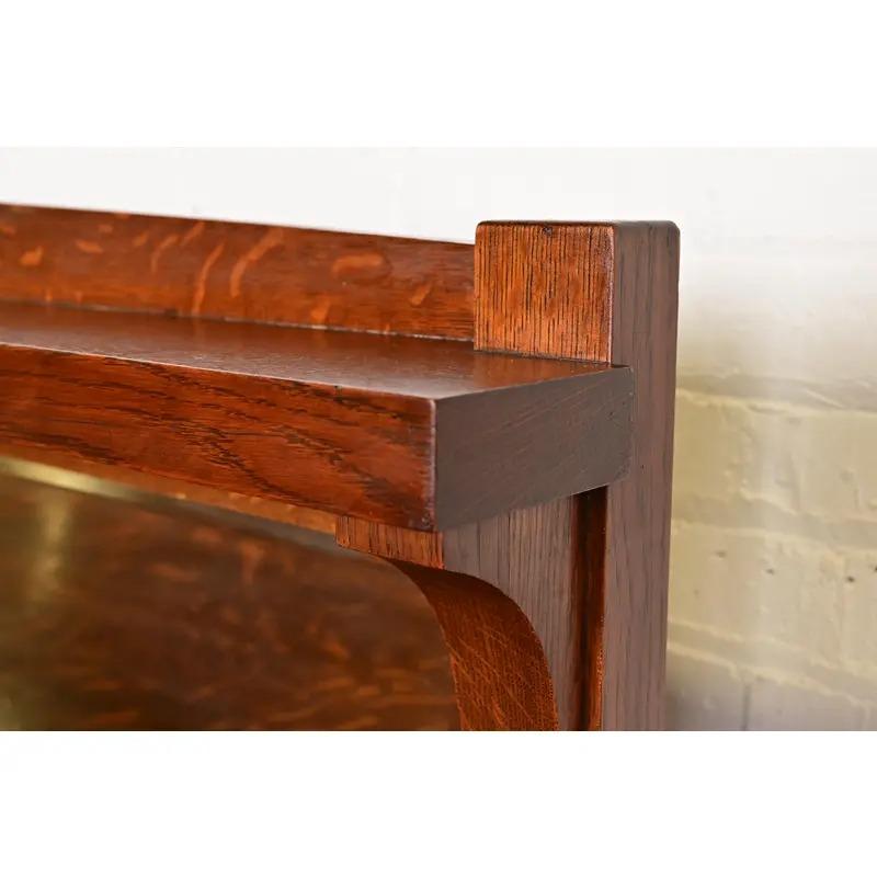 Stickley Brothers Stil Antike Mission Eiche Sideboard oder Bar Schrank, CIRCA 1900 im Angebot 3