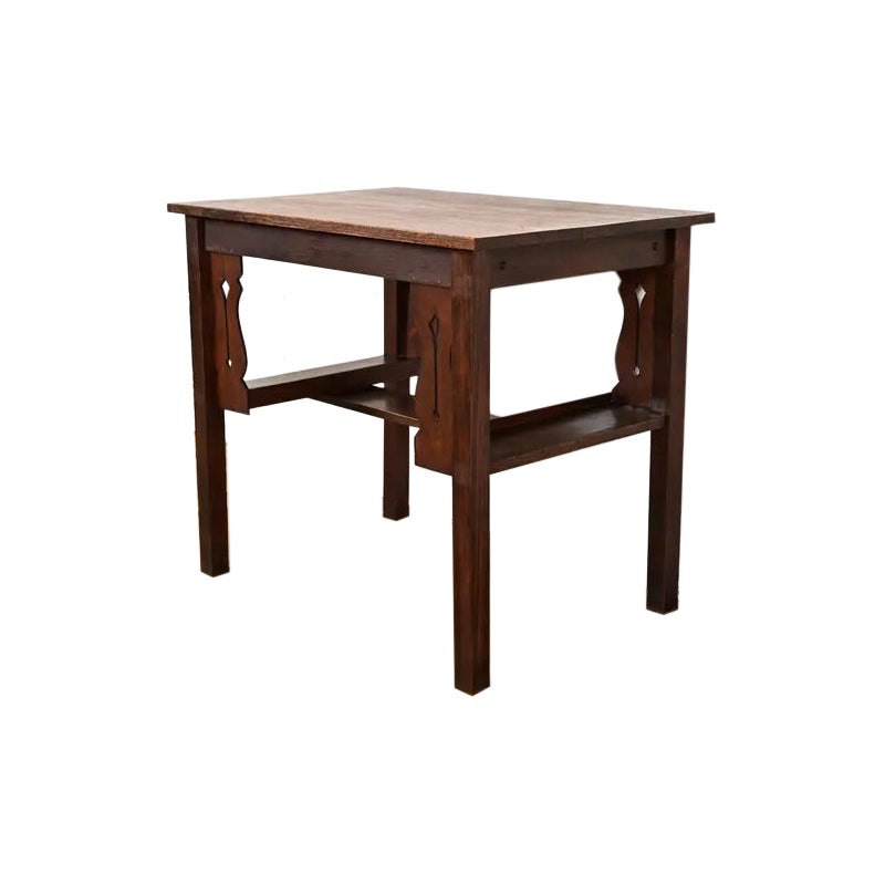 Stickley Brothers Style Antique Oak Arts
Crafts Writing Desk, Circa 1900