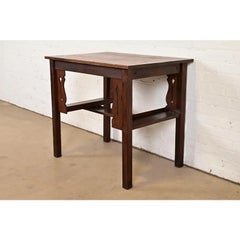 Stickley Brothers Style Antique Oak Arts 
Crafts Writing Desk, Circa 1900