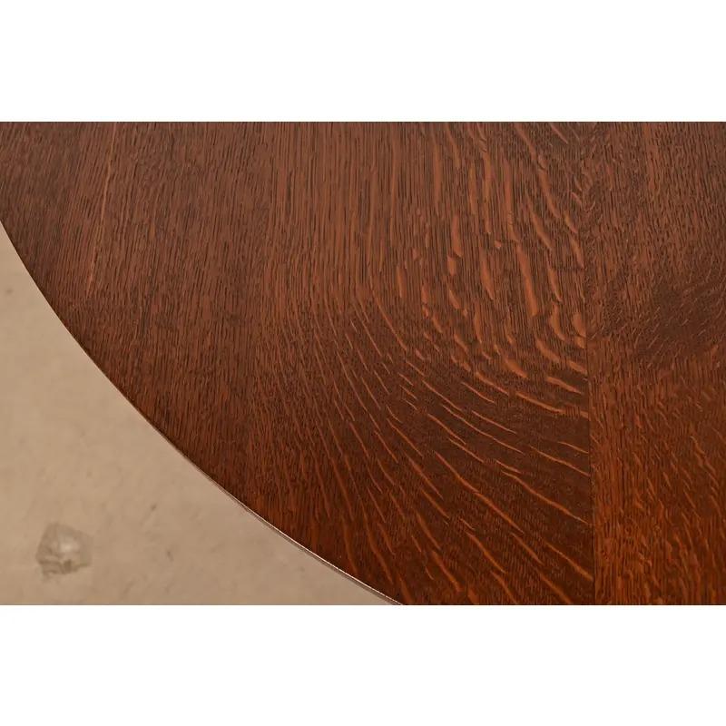 Table de salle à manger à rallonge de style Arts & Crafts de Stickley Brothers, récemment repeinte en vente 4