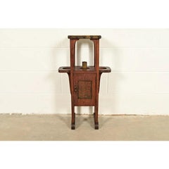Stickley Brothers Style Mission Arts & Crafts Oak Smoker Stand, Circa 1910