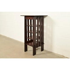 Stickley Brothers Style Mission Oak Arts & Crafts Bookstand, Newly Refinished
