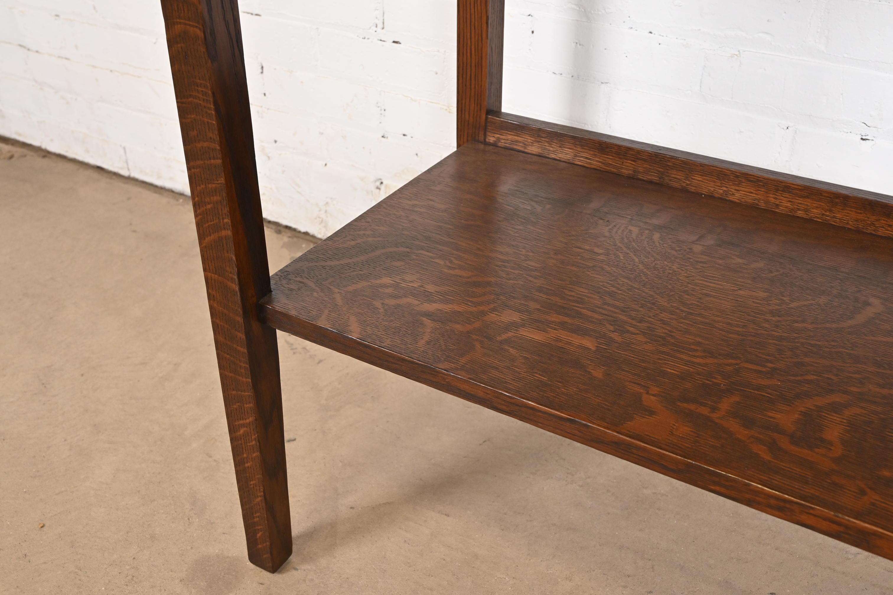Stickley Brothers Style Mission Arts & Crafts Buffet Server, neu lackiert, Eiche im Angebot 2