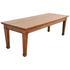 Stickley Brothers Style Mission Oak Arts & Crafts Dining Table, Newly Refinished