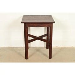 Stickley Brothers Style Mission Oak Arts & Crafts Side Table, Circa 1910