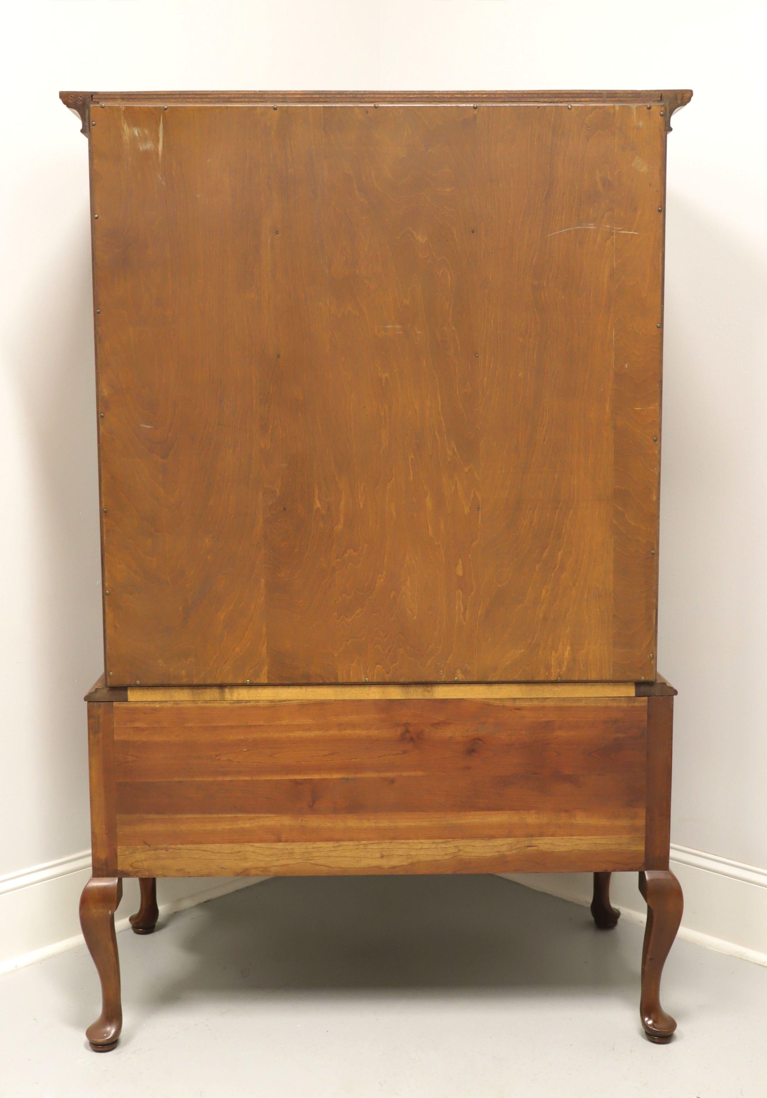 STICKLEY Cherry Queen Anne Style Highboy Chest In Good Condition In Charlotte, NC