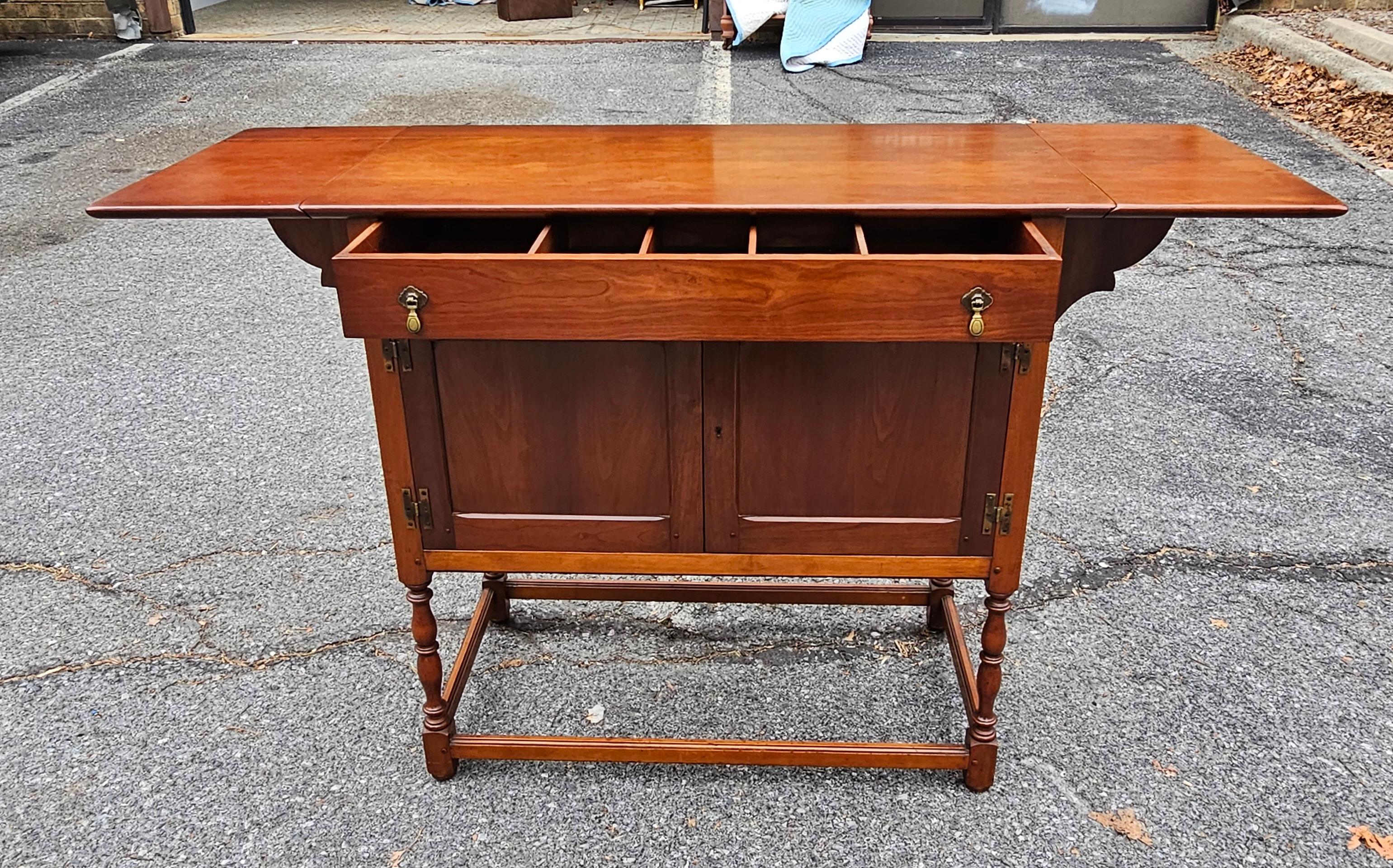 20th Century Stickley Cherry Valley Collection Drop-leaf Buffet Server For Sale