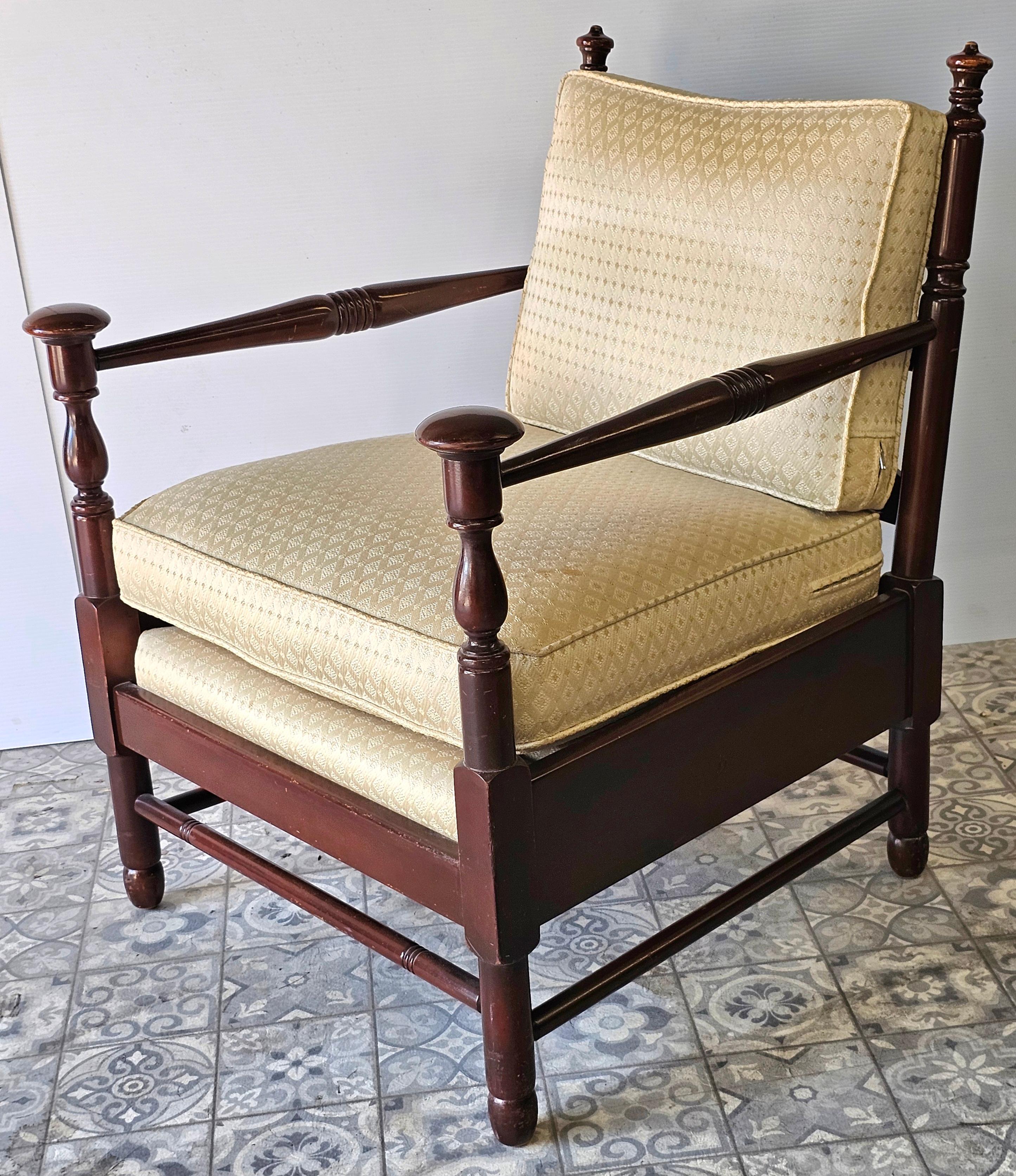 Américain Stickley English Colonial Collection Cherry Valley Ensemble chaise longue et ottoman en vente