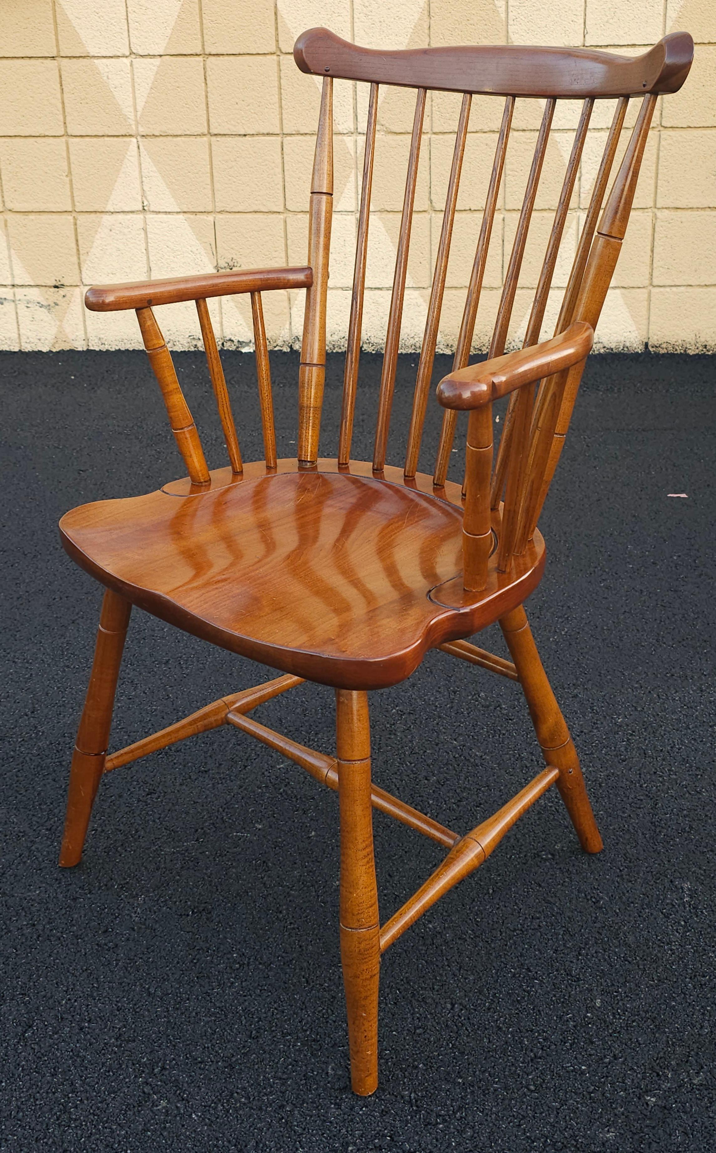 Ciliegio Poltrona Stickley in stile Windsor in ciliegio in vendita