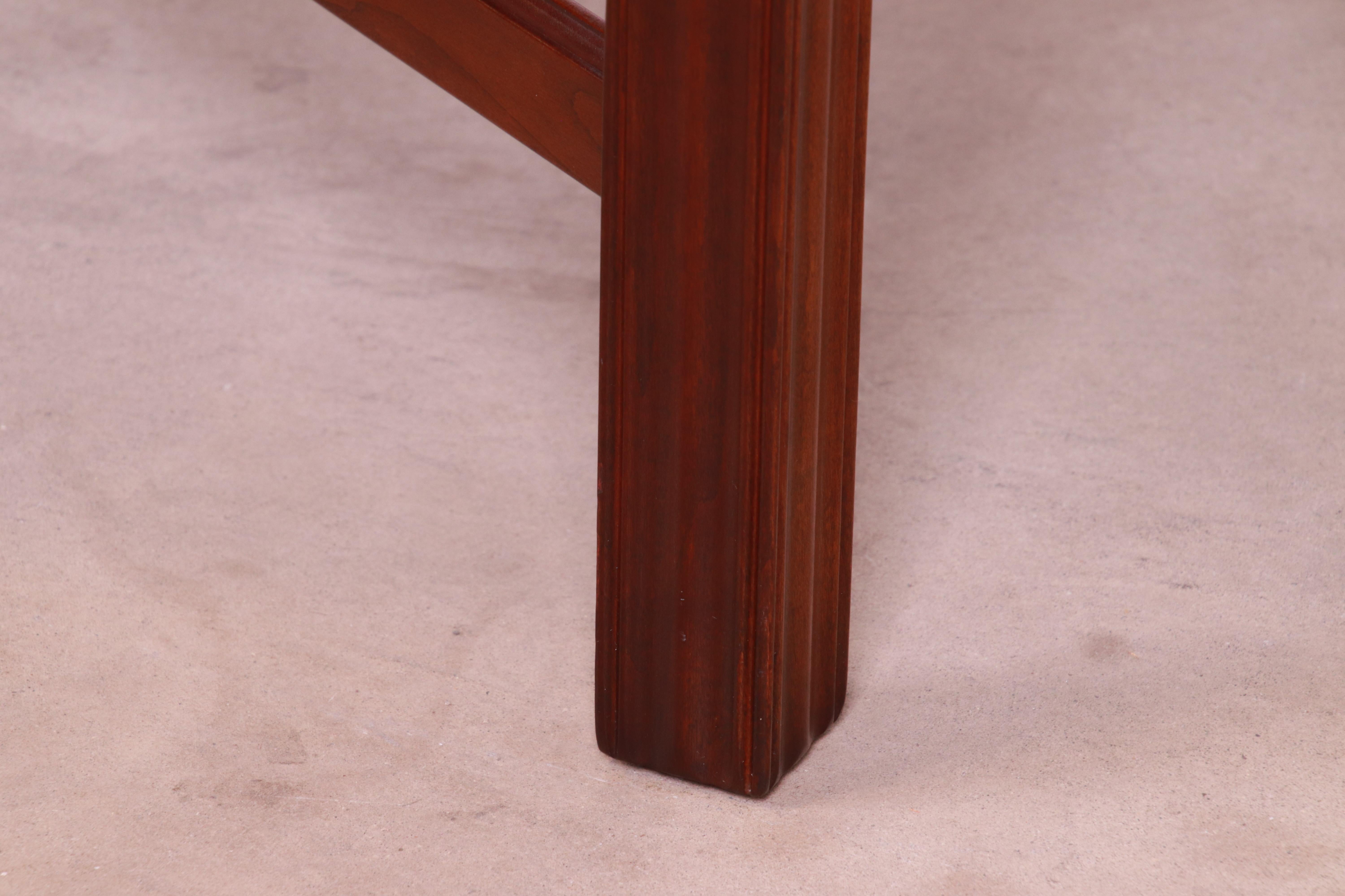 Stickley Chippendale Cherry Wood Butler's Coffee Table 2