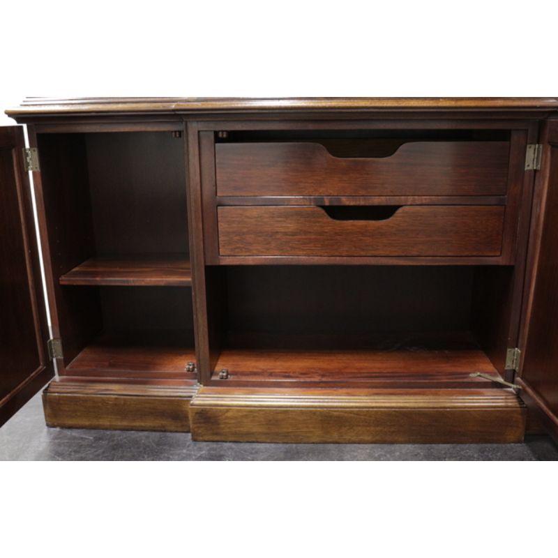 STICKLEY Chippendale Mahogany Breakfront China Display Cabinet 6
