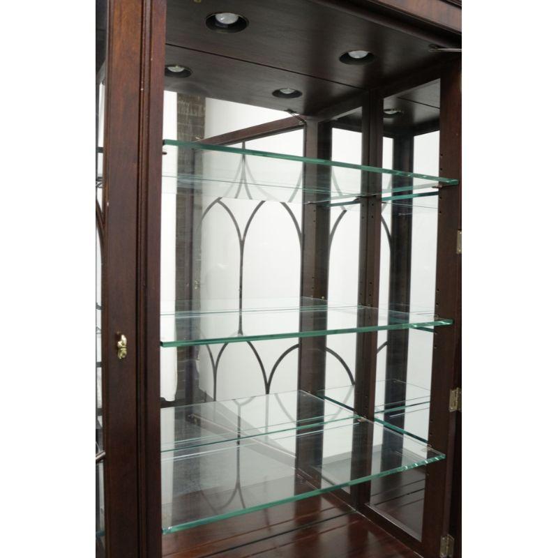 Mirror STICKLEY Chippendale Mahogany Breakfront China Display Cabinet